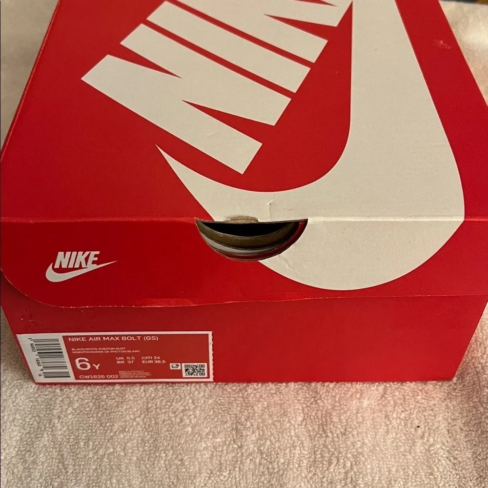 Nike Black, White, and Orange Sneakers